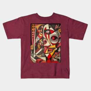 Cubism in the style of Picasso Kids T-Shirt